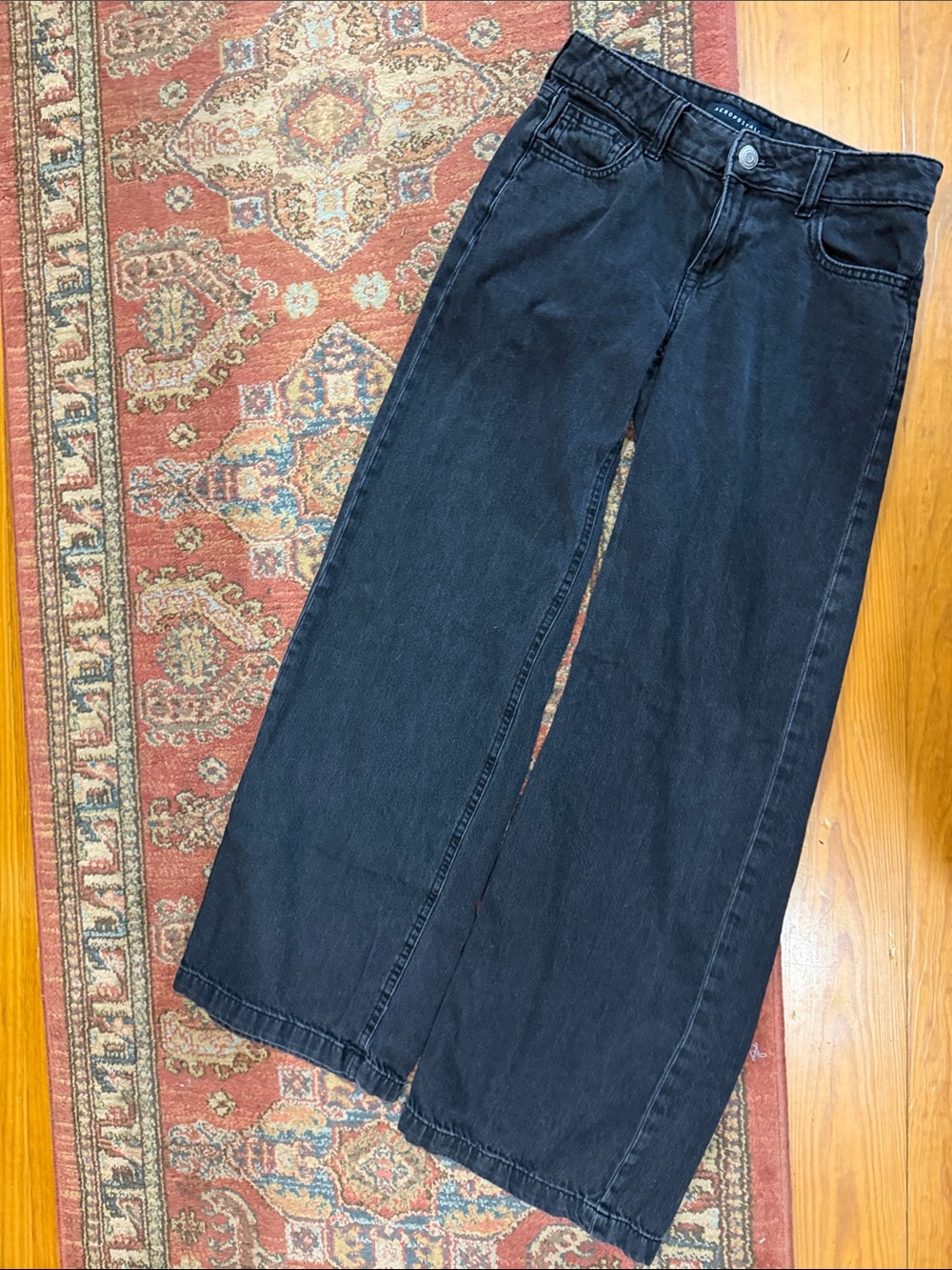 Aeropostale Black Wide-Leg Women’s Jeans